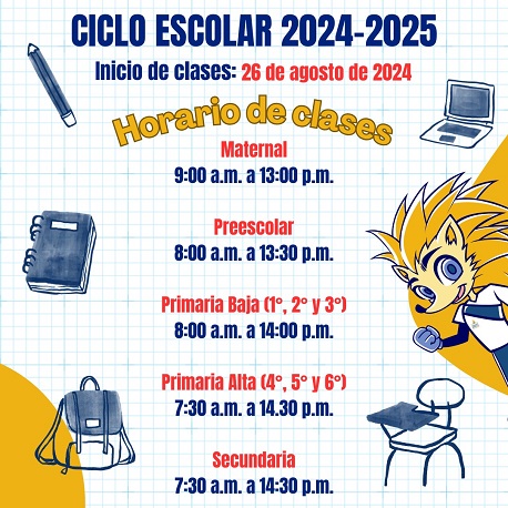 Horario de clases Ciclo Escolar 2022-2023